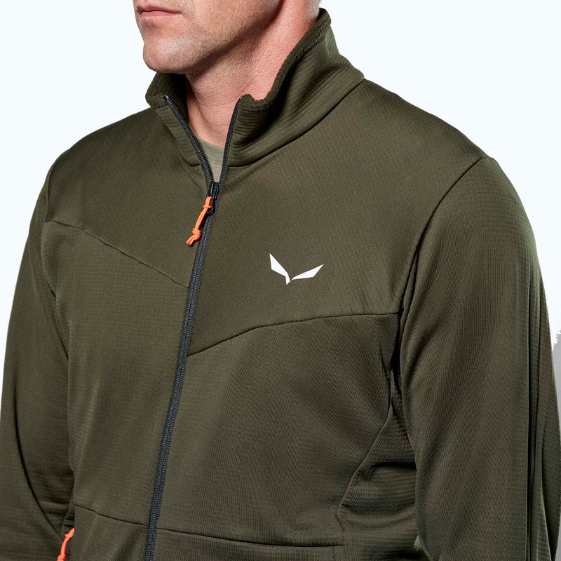 Bluza trekkingowa męska Salewa Puez Cammio PL dark olive 4