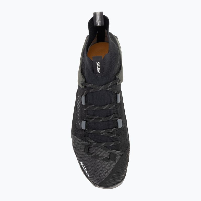 Buty podejściowe męskie Salewa Wildfire Nxt Knit onyx/dark olive 5