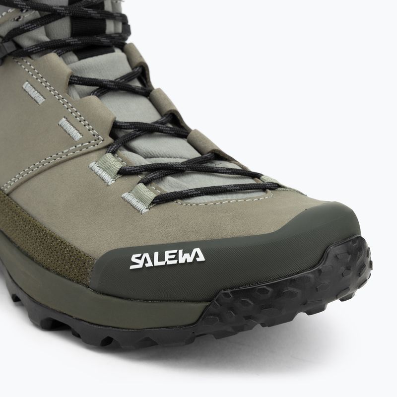 Buty trekkingowe męskie Salewa Puez Leather Mid Ptx shadow/dark olive 7