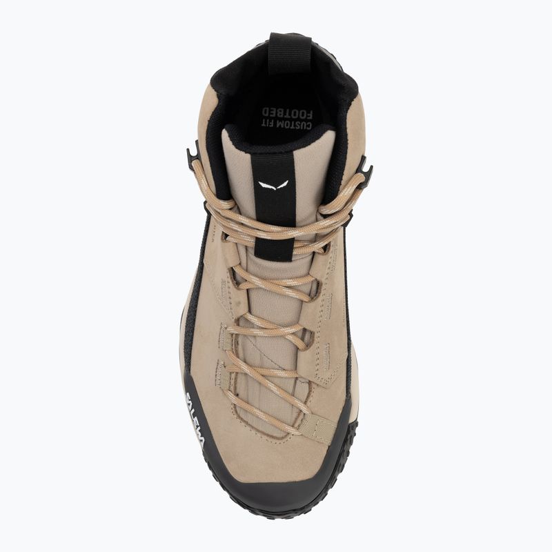 Buty trekkingowe damskie Salewa Puez Leather Mid Ptx quicksand/onyx 5
