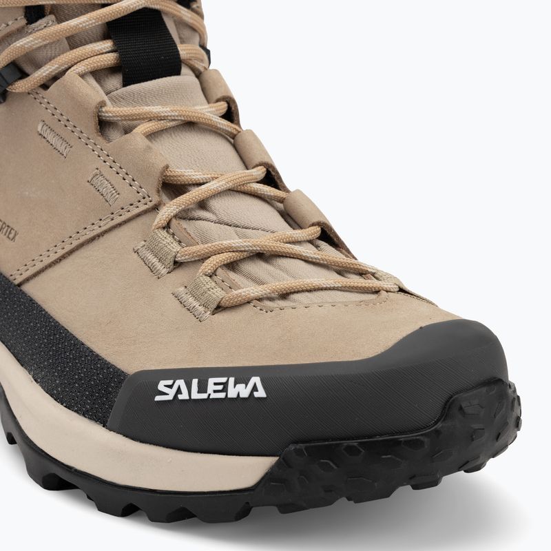 Buty trekkingowe damskie Salewa Puez Leather Mid Ptx quicksand/onyx 7