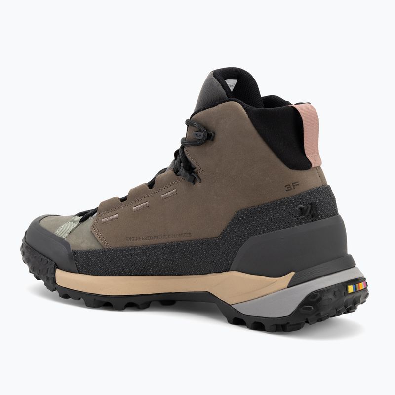 Buty trekkingowe damskie Salewa Puez Leather Mid Ptx bungee cord/onyx 3