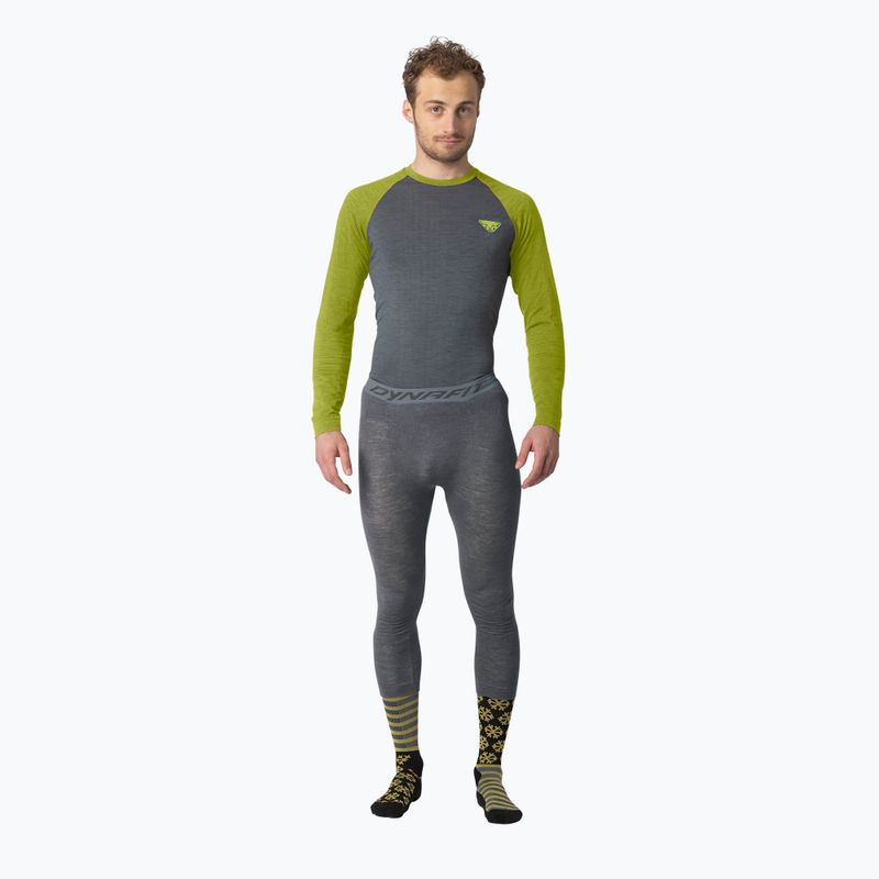 Bluza termoaktywna męska DYNAFIT Tour Light Merino golden lime 2