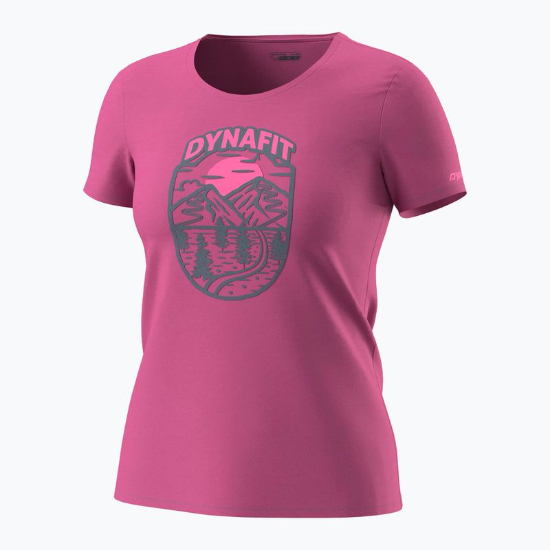 Koszulka damska DYNAFIT Graphic Co magenta/horizon 4