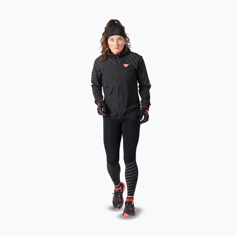 Kurtka do biegania damska DYNAFIT Trail Reflective Wind black out/6A10 2