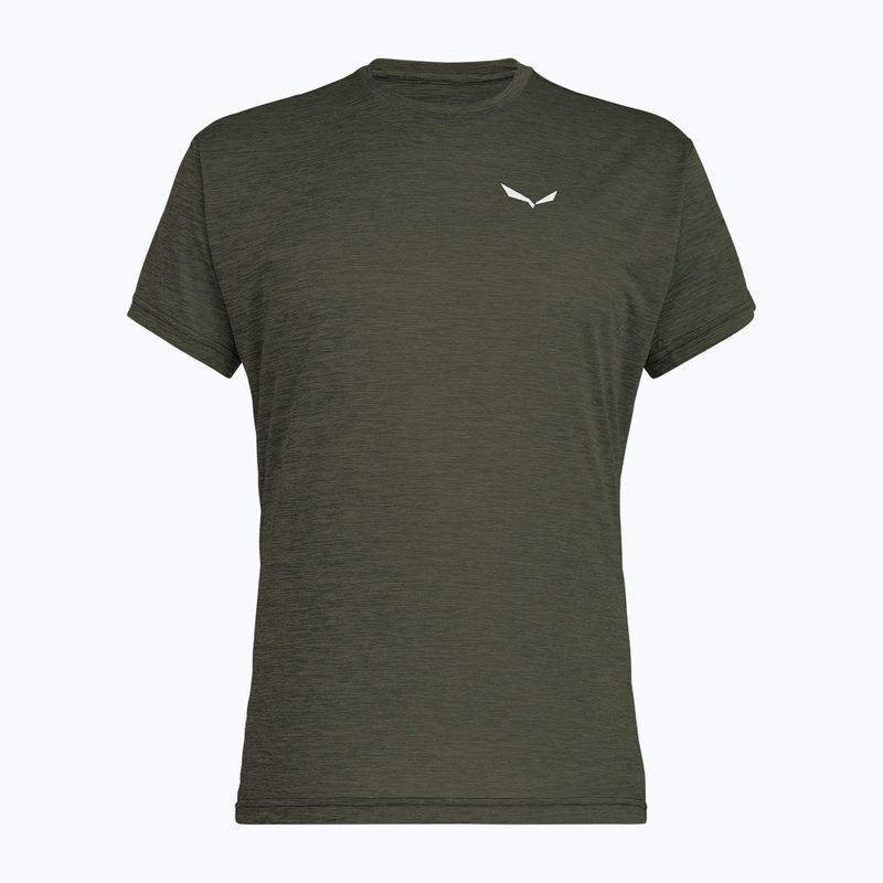 Koszulka męska Salewa Puez Melange Dry faded green melange
