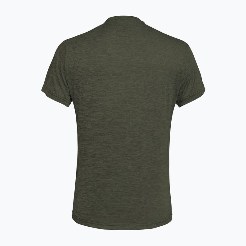 Koszulka męska Salewa Puez Melange Dry faded green melange 2