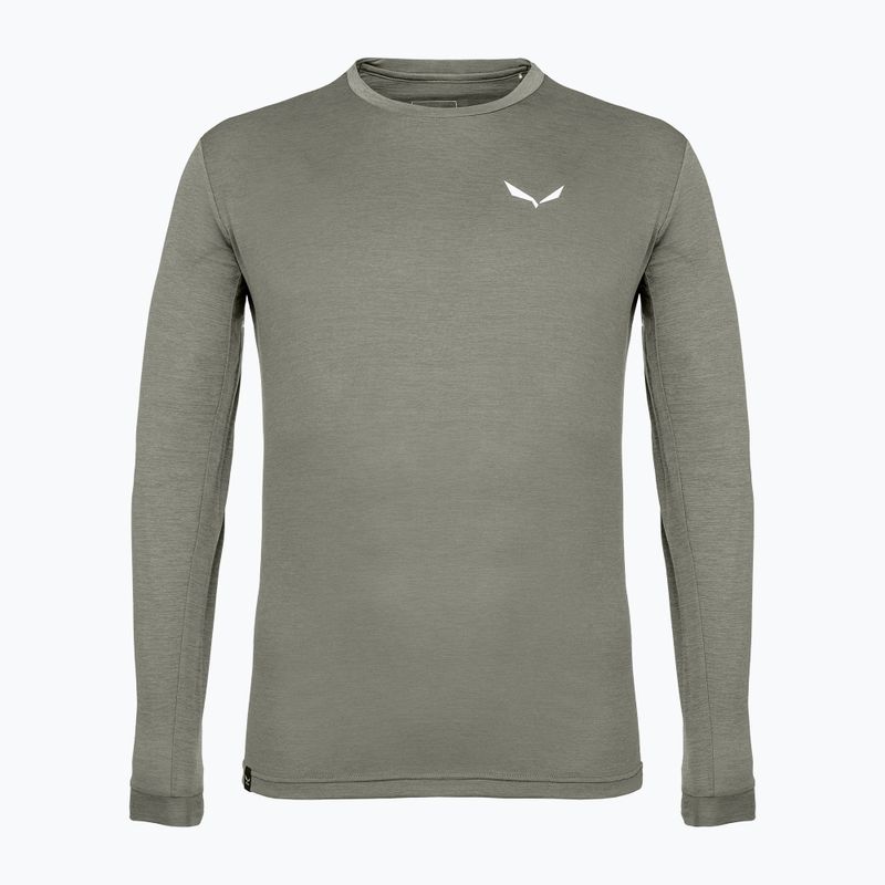 Longsleeve męski Salewa Puez Melange Dry faded green melange