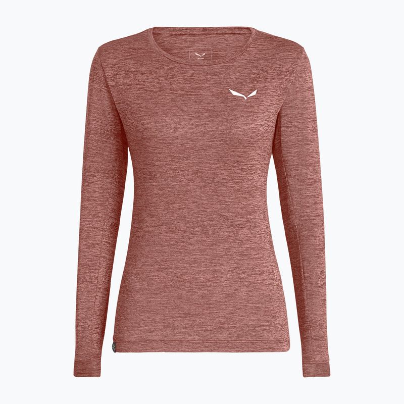 Longsleeve trekkingowy damski Salewa Puez Melange Dry desert pink melange