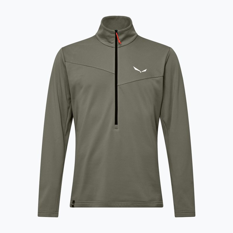 Bluza trekkingowa męska Salewa Puez Cammio Polarlite Half Zip Faded Green