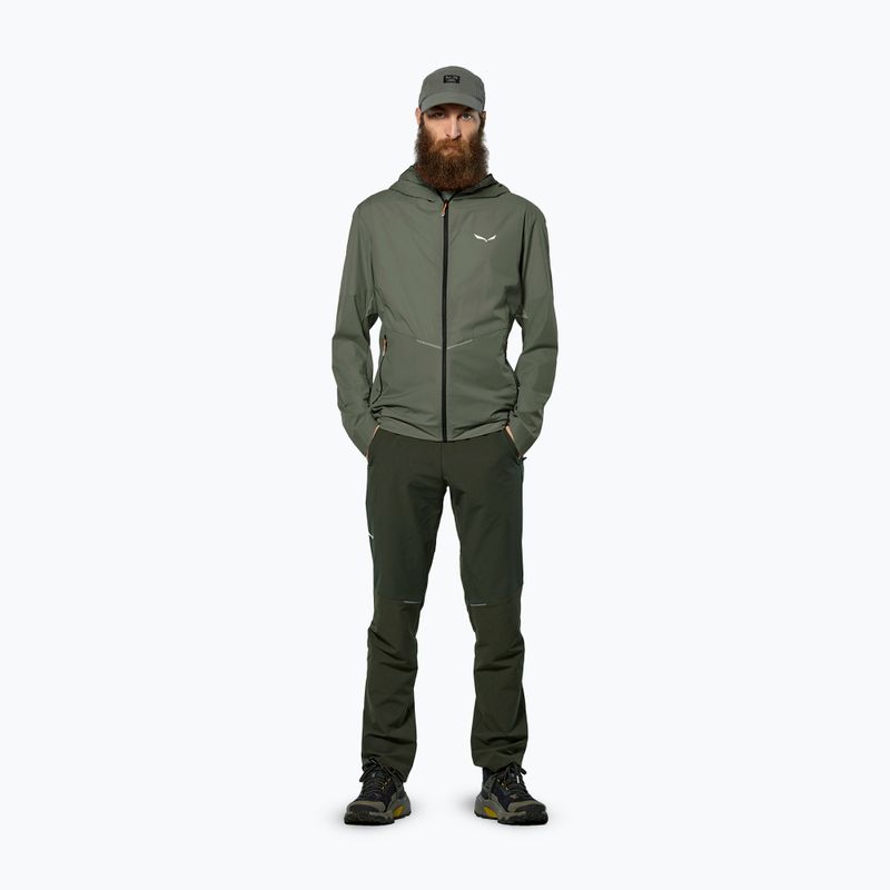Kurtka przeciwwiatrowa męska Salewa Pedroc Wind Hood faded green 2