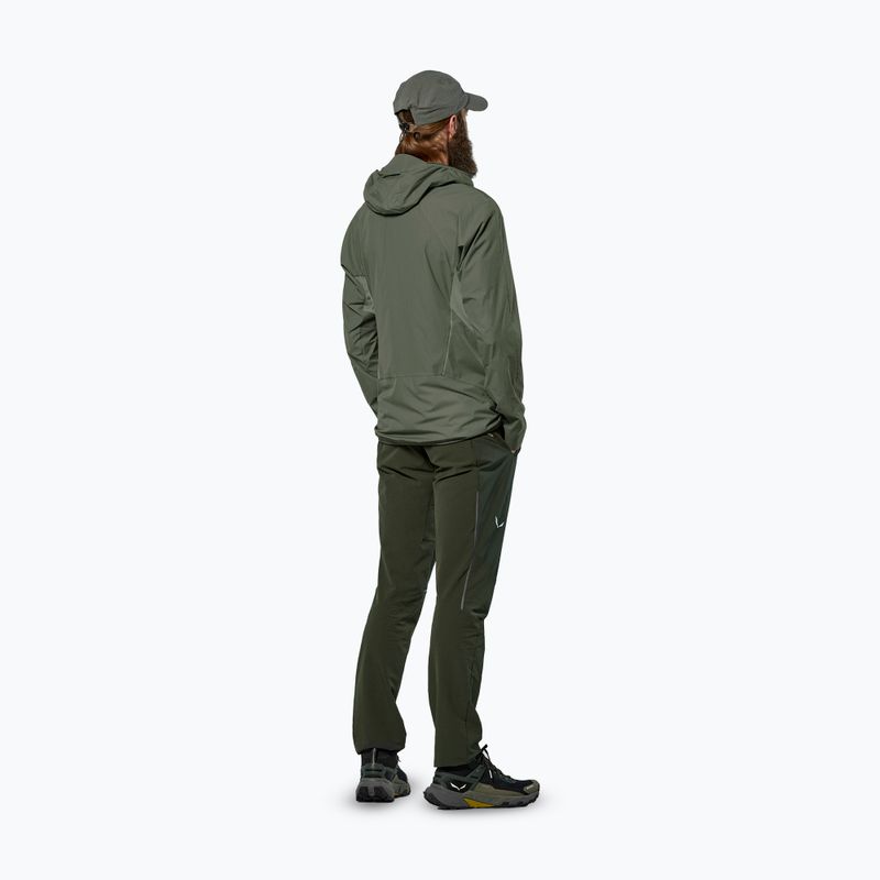 Kurtka przeciwwiatrowa męska Salewa Pedroc Wind Hood faded green 3