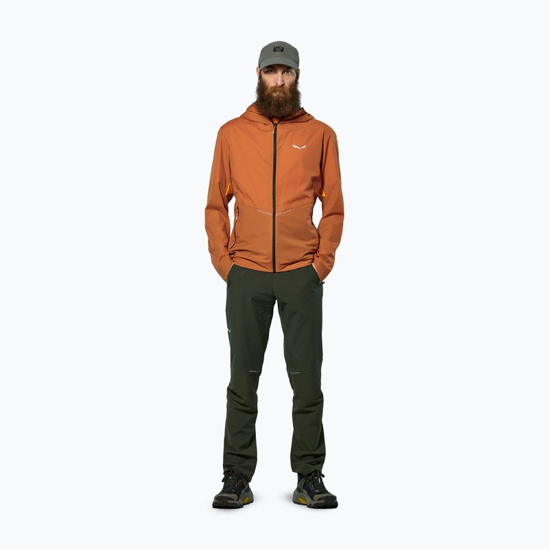 Kurtka przeciwwiatrowa męska Salewa Pedroc Wind Hood bombay brown 2