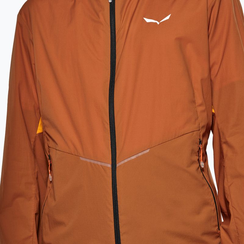 Kurtka przeciwwiatrowa męska Salewa Pedroc Wind Hood bombay brown 4