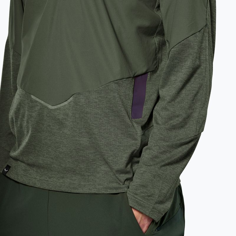 Longsleeve męski Salewa Pedroc Dry Wind Half Zip Tee faded green 4