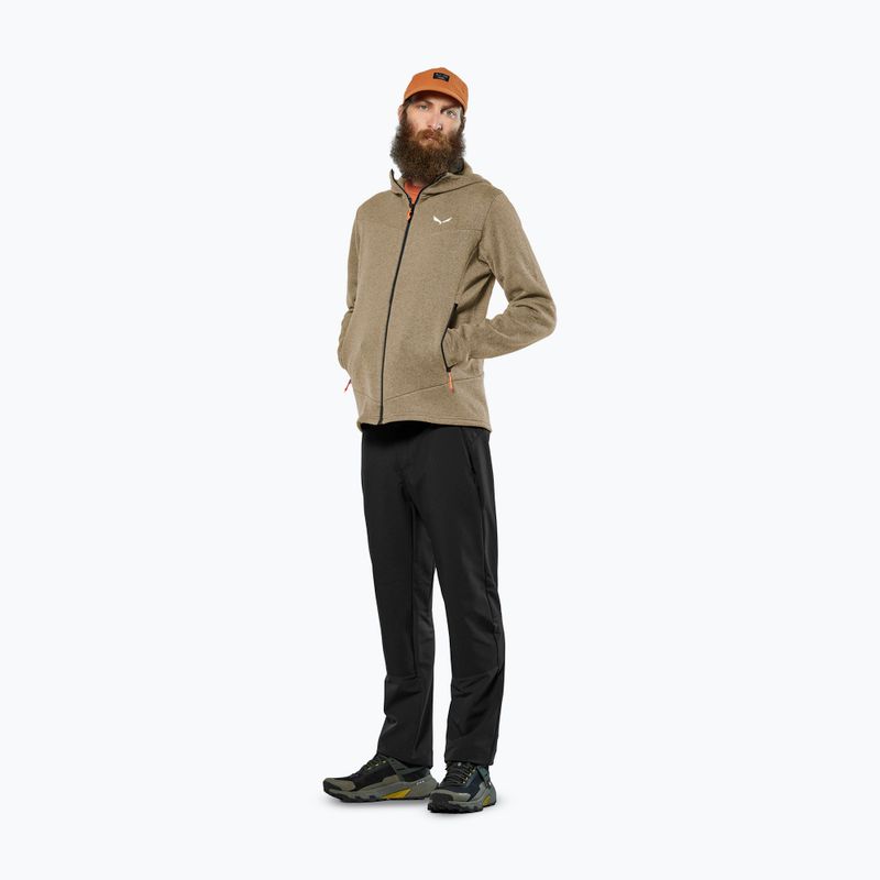 Bluza trekkingowa męska Salewa Puez Rocca Polarlite Hood quicksand 2