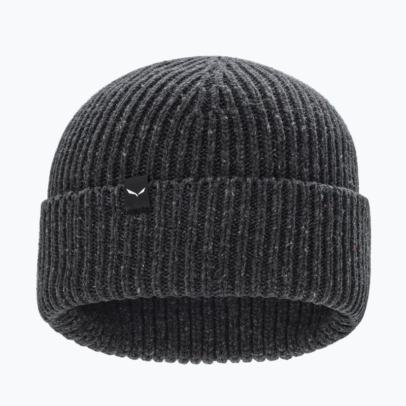 Czapka zimowa Salewa Re-Zebru Knit dark grey melange