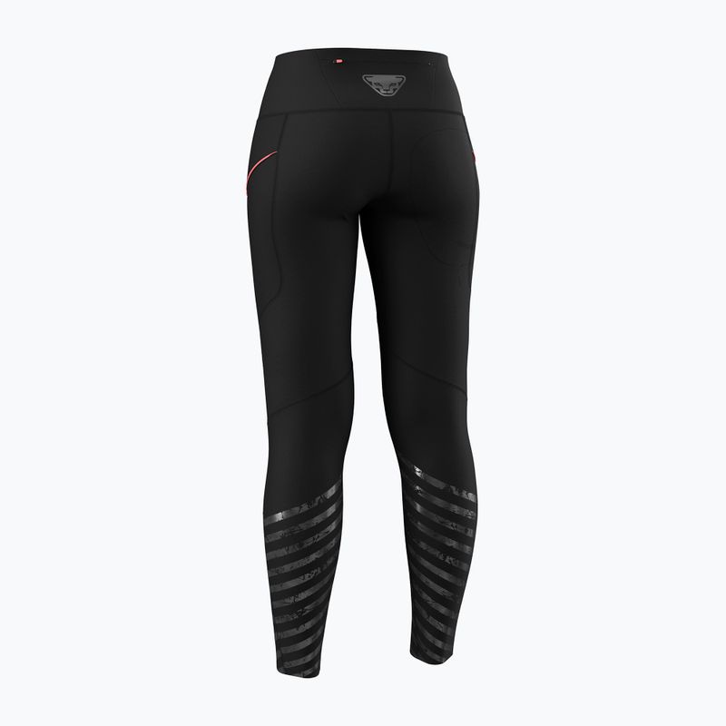 Legginsy do biegania damskie DYNAFIT Trail Reflective black out 8