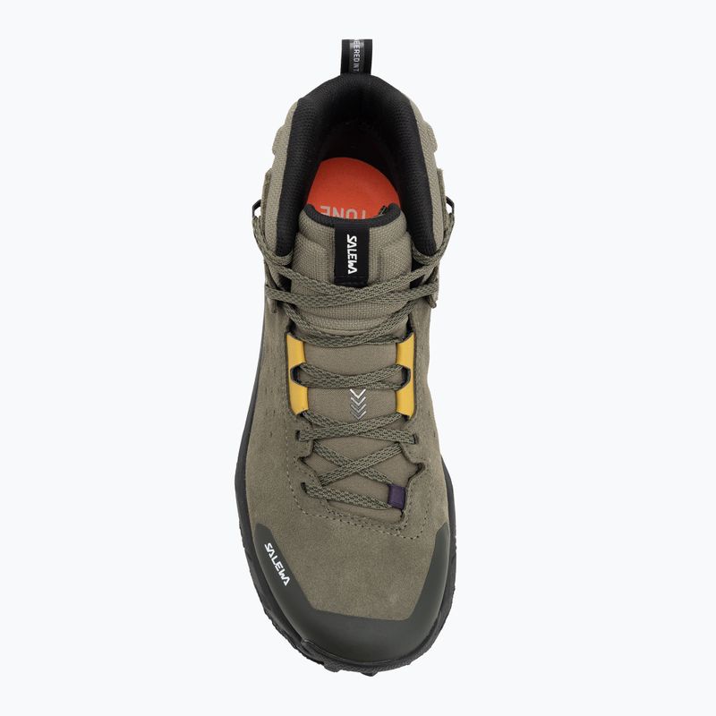 Buty trekkingowe męskie Salewa Pedroc 2 Leather Mid PTX faded green/dark olive 5