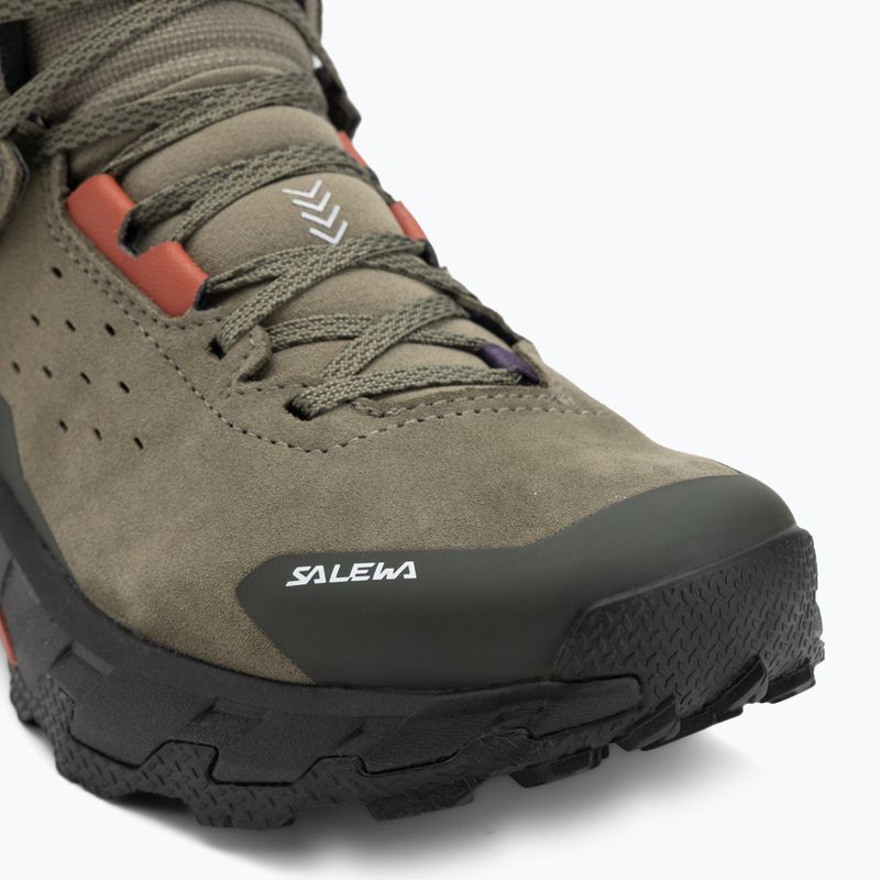 Buty trekkingowe damskie Salewa Pedroc 2 Leather Mid PTX faded green/dark olive 7