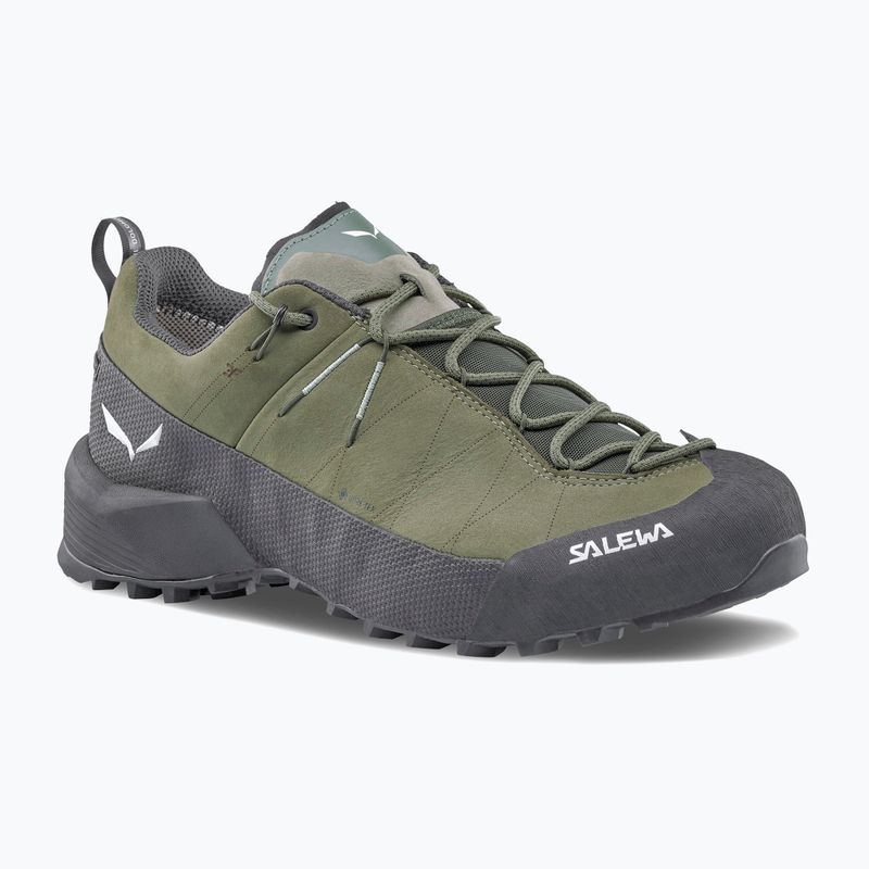 Buty podejściowe męskie Salewa Wildfire Leather 2 GTX faded green/black 8