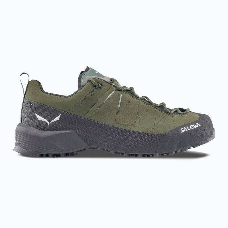 Buty podejściowe męskie Salewa Wildfire Leather 2 GTX faded green/black 9