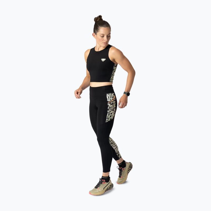 Legginsy do biegania damskie DYNAFIT Trail 7/8 black out overcast 2