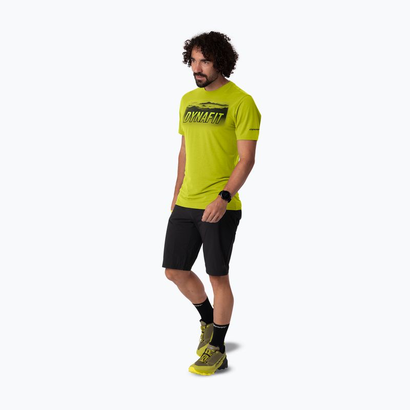 Koszulka trekkingowa męska DYNAFIT Transalper Graphic golden lime/5a30 2