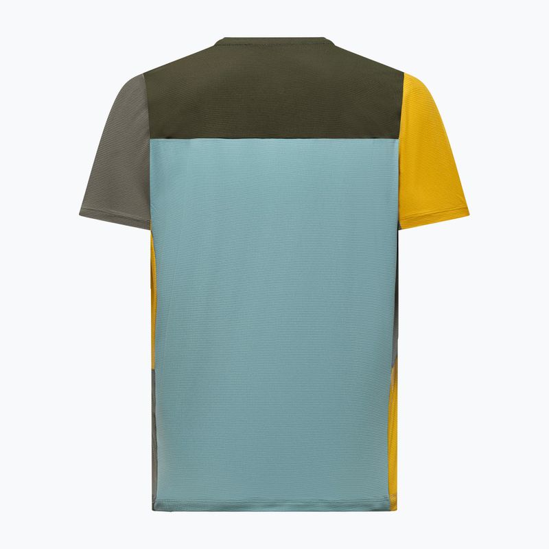 Koszulka trekkingowa męska Salewa Puez Sporty Dry dark olive/multi 2