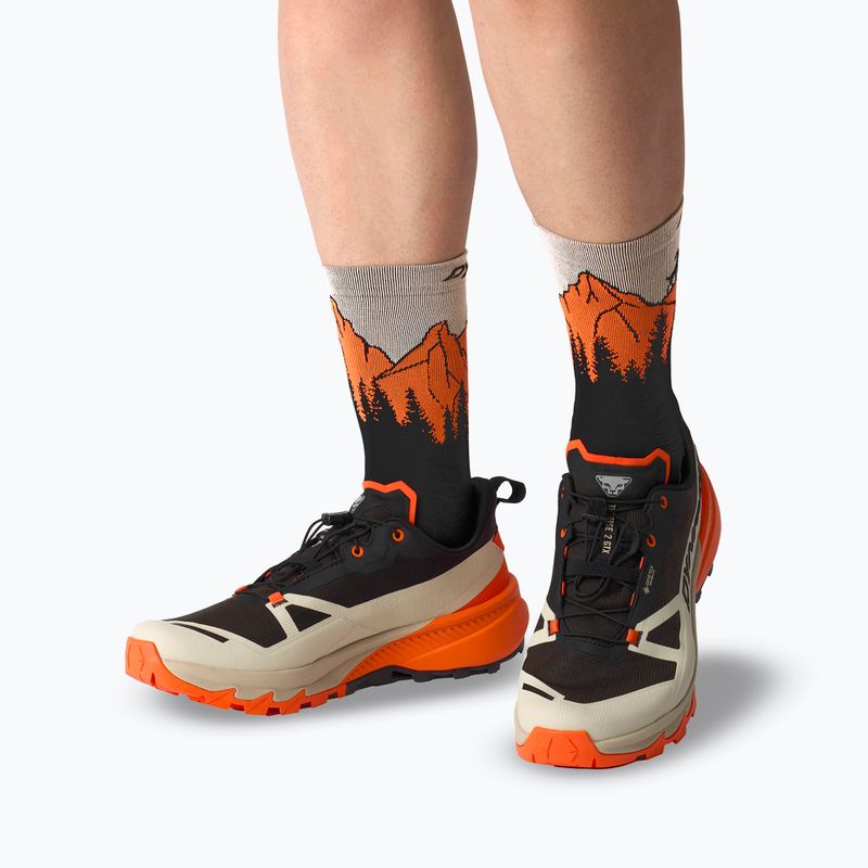 Skarpety DYNAFIT Traverse Crew black out ultra orange/4220 2