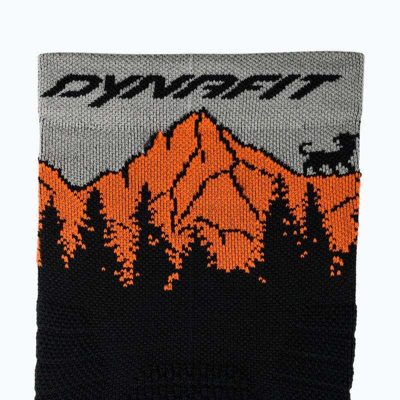 Skarpety DYNAFIT Traverse Crew black out ultra orange/4220 3