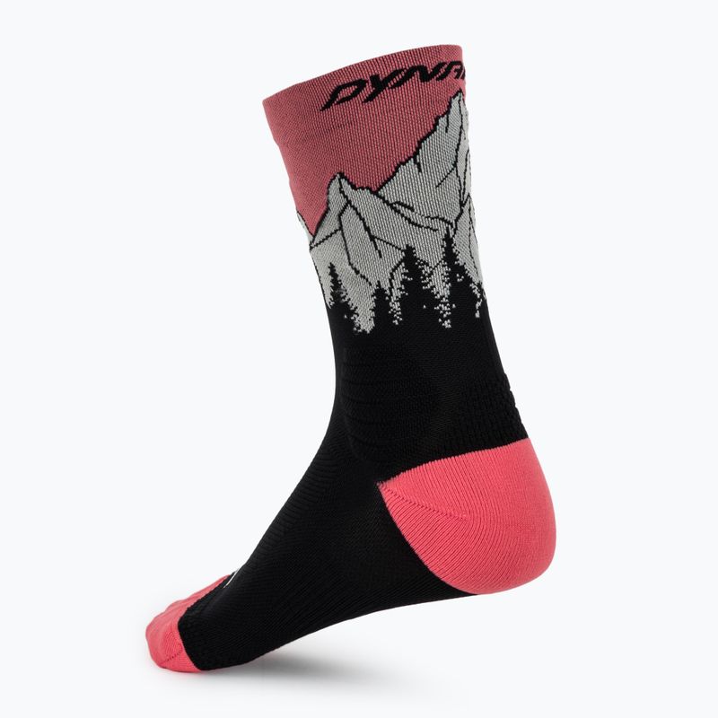 Skarpety DYNAFIT Traverse Crew black out ultra coral/6a10 2