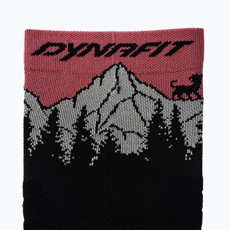 Skarpety DYNAFIT Traverse Crew black out ultra coral/6a10 3