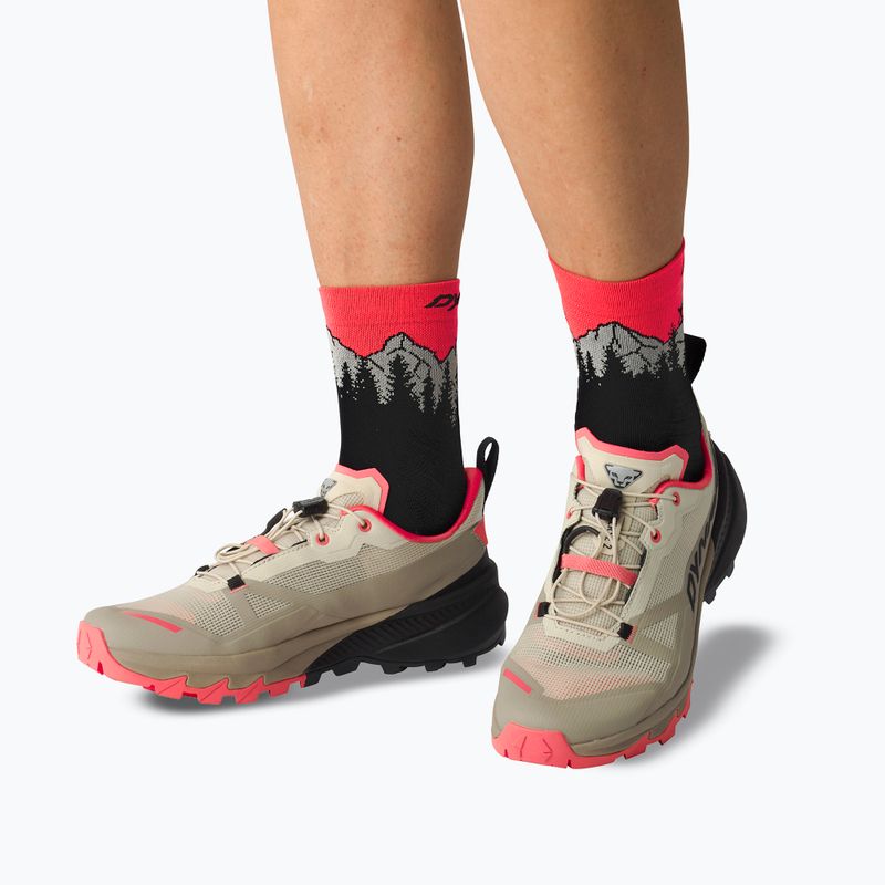Skarpety DYNAFIT Traverse Mid black out ultra coral/6a10 2