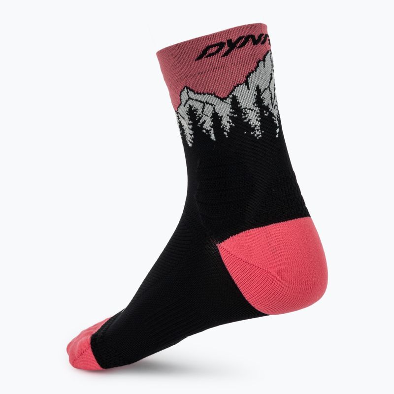 Skarpety DYNAFIT Traverse Mid black out ultra coral/6a10 2