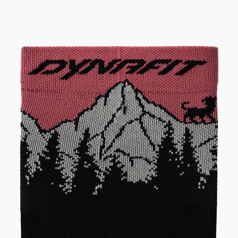 Skarpety DYNAFIT Traverse Mid black out ultra coral/6a10 3
