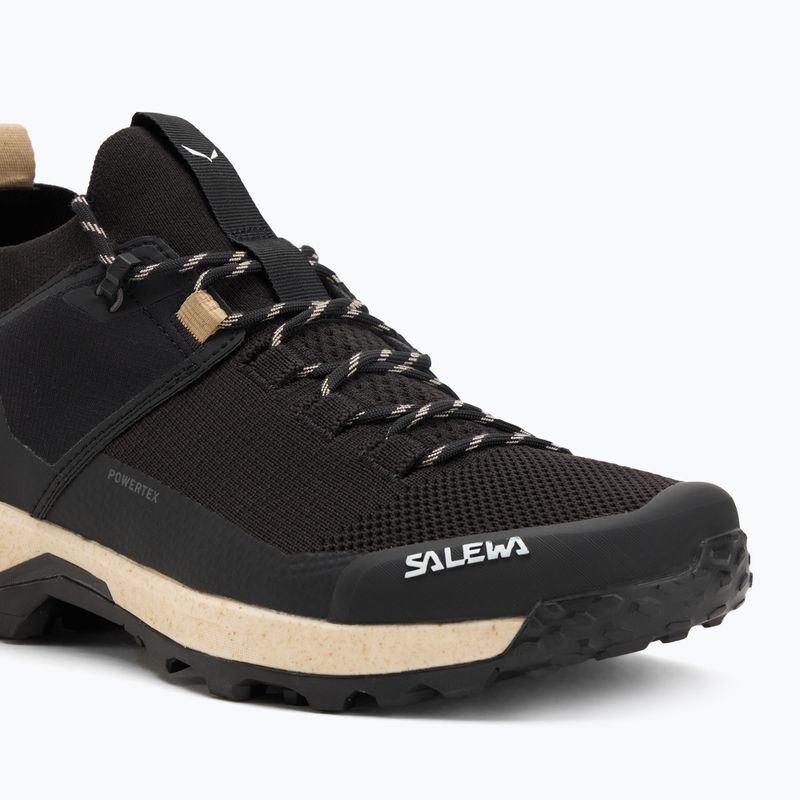 Buty trekkingowe męskie Salewa Puez 2 Knit Powertex black/black 7