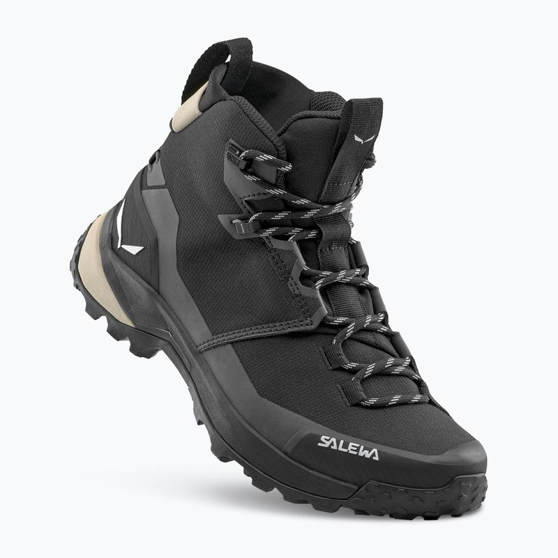Buty trekkingowe damskie Salewa Puez 2 Mid Ptx black/black 3