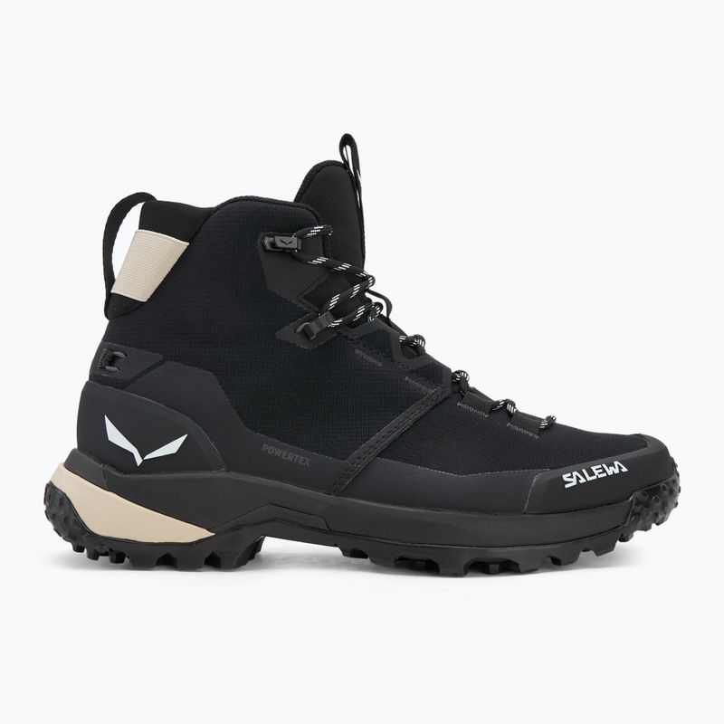 Buty trekkingowe damskie Salewa Puez 2 Mid Ptx black/black 2