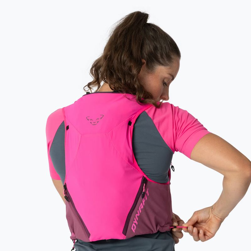 Kamizelka do biegania DYNAFIT Alpine 8 Vest pink glo/amaranth 4