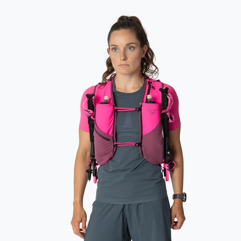 Kamizelka do biegania DYNAFIT Alpine 15 Vest pink glo/amaranth 2