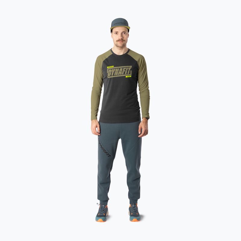 Longsleeve do biegania męski DYNAFIT 24/7 military green/0910 2
