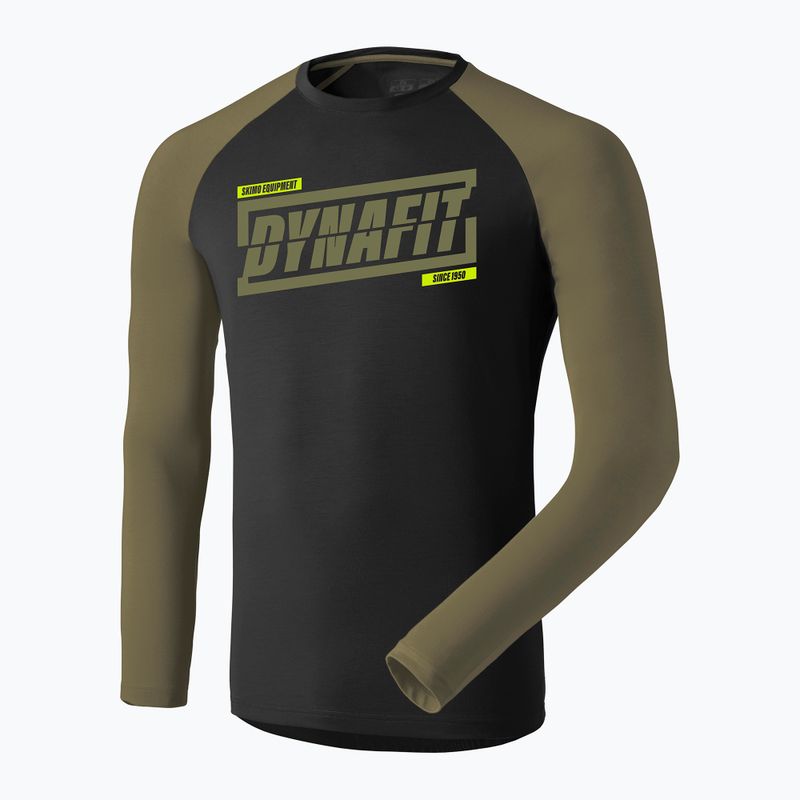 Longsleeve do biegania męski DYNAFIT 24/7 military green/0910 4