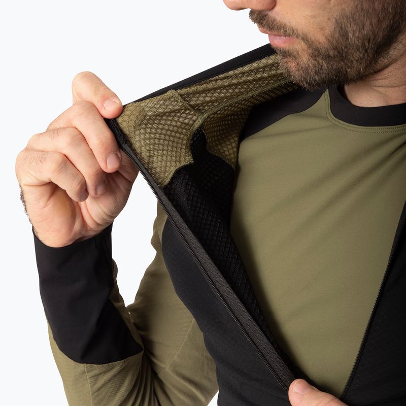 Bluza do biegania męska Dynafit Alpine LS 1/2 Zip Tee military green/0910 5