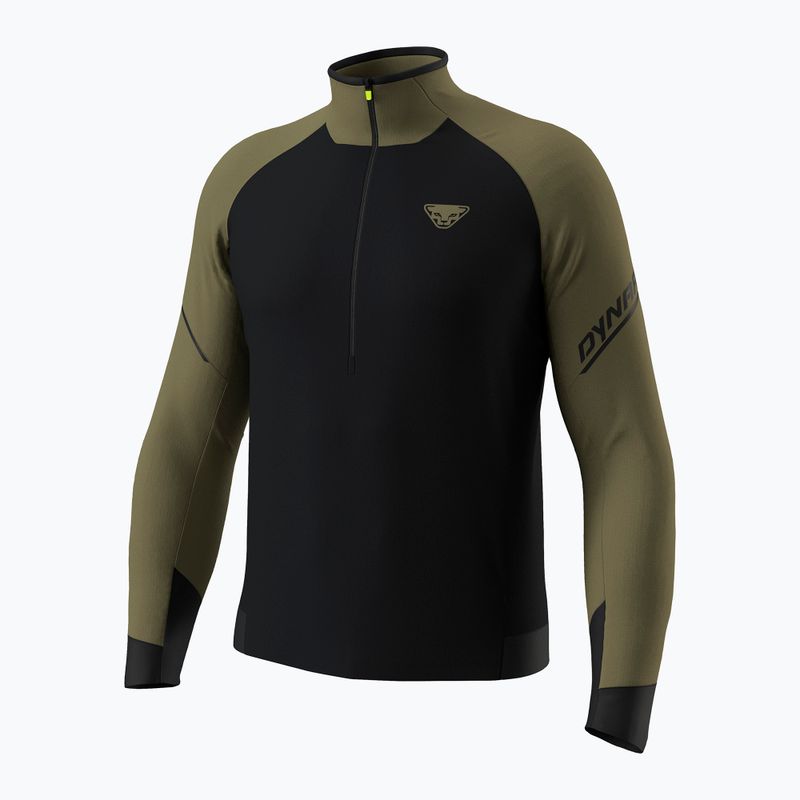 Bluza do biegania męska Dynafit Alpine LS 1/2 Zip Tee military green/0910 7