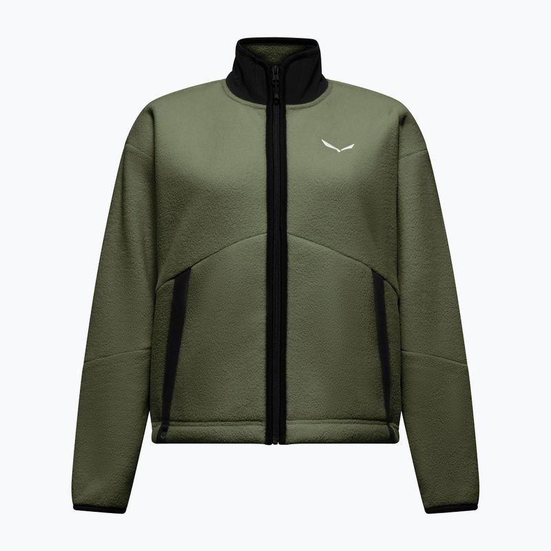 Bluza polarowa damska Salewa Fanes Full Zip Faded Green
