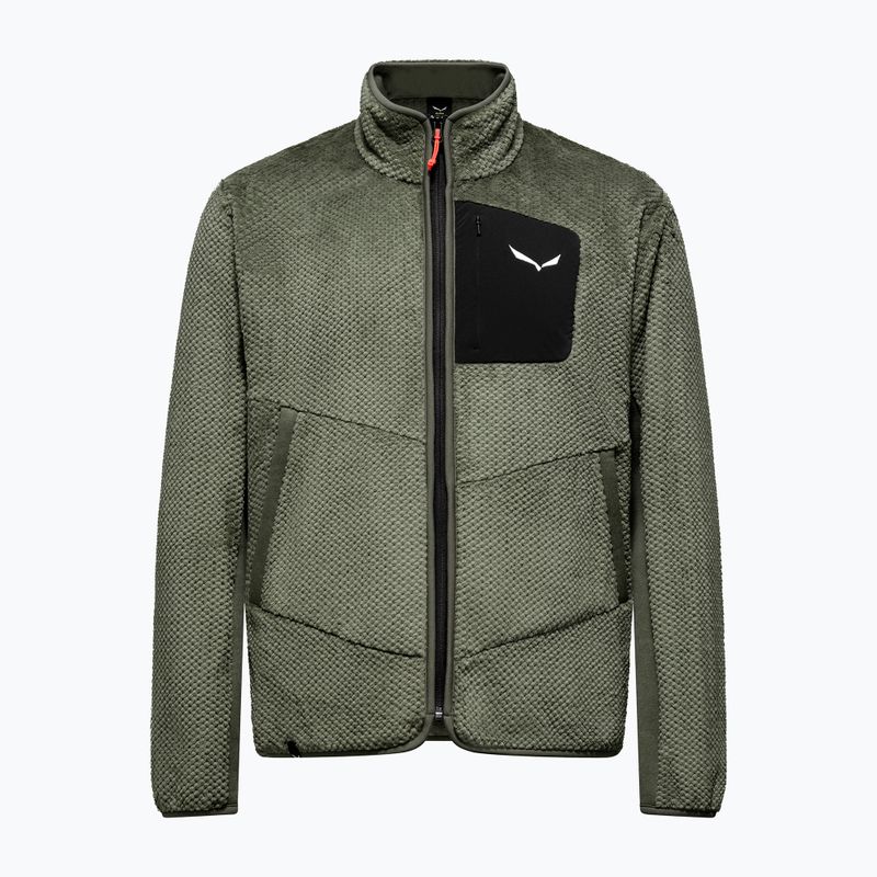 Bluza trekkingowa męska Salewa Puez Warm Full Zip faded green