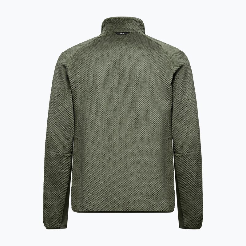 Bluza trekkingowa męska Salewa Puez Warm Full Zip faded green 2