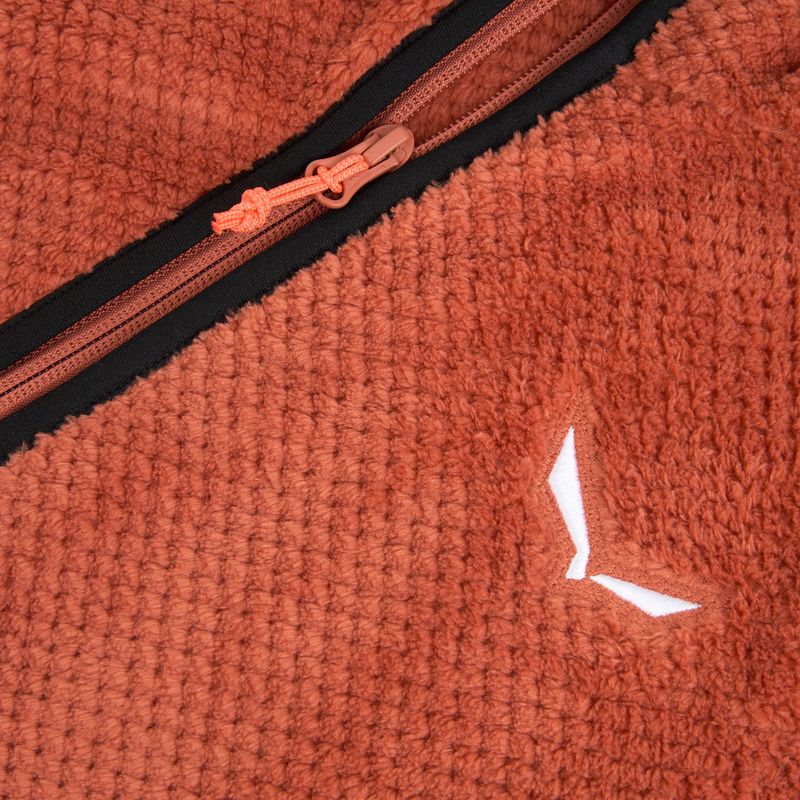 Bluza trekkingowa damska Salewa Puez Warm Full Zip etruscan red 3