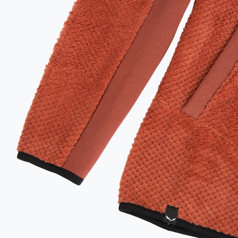 Bluza trekkingowa damska Salewa Puez Warm Full Zip etruscan red 4